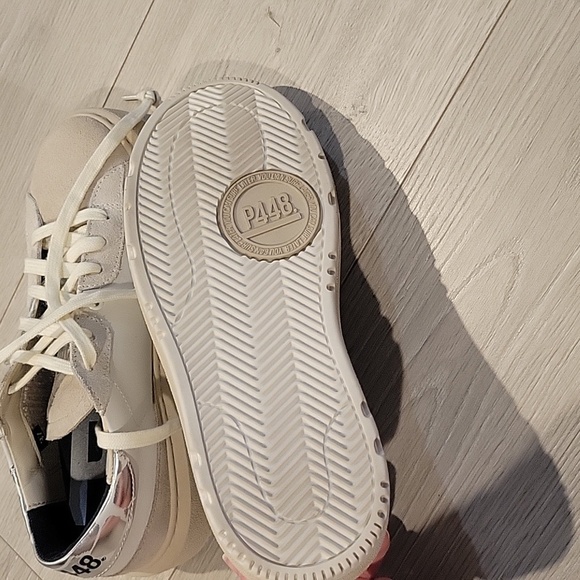 NWT P448 Aerialw White Beige leather - Picture 4 of 6